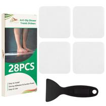 Adesivos de banheira antiderrapantes SlipStopper, 28 peças transparentes com raspador