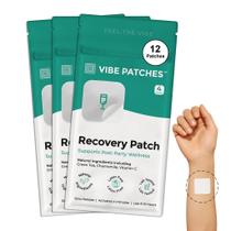 Adesivos de bem-estar Wellness VIBE PATCHES Recovery 12 unidades veganos Adesivos de bem-estar Wellness VIBE PATCHES Recovery 12 unidades veganos