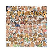 Adesivos De Capivara Fofa E Gordinha 60/120PCS Decalques De Animais Em Estilo Cartoon Para Telefone,