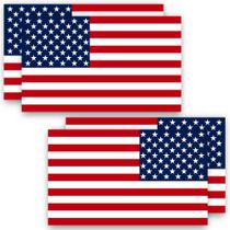 Adesivos de carro Anley American US Flag 5x3cm, 4 peças refletivas