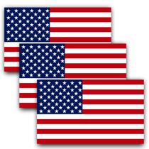 Adesivos de carro Anley American US Flag Decalque de 8 x 5 cm (pacote com 3)