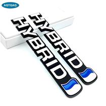 Adesivos De Carro De Metal 3D Toyota Hybrid Emblema Personalizado Decoração Universal Para Todas as