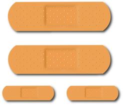 Adesivos de Carro Haley Bandaid - Pacote com 4 Decalques