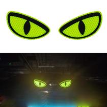 Adesivos de carro Thcbme Eye Yellow Night Safety Reflective x cm Adesivos de carro Thcbme Eye Yellow Night Safety Reflective x cm