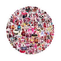 Adesivos De Cartoon Helluva Boss 112 Peças Decalques Impermeáveis Para Mala Laptop Capacete Caderno