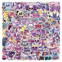 Adesivos De Caveira De Desenho Animado De Horror Gótico De Halloween, 50/100 Peças Para Laptop, Adesivos De Caveira De Desenho Animado De Horror Gótico De Halloween, 50/100 Peças Para Laptop,