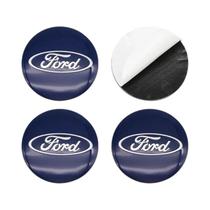 Adesivos De Centro De Roda De Carro De 56mm, 4 Peças Para Decoração De Pneus Ford Mustang Fiesta