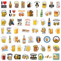 Adesivos de cerveja, decalques de grafite à prova d'água, 55 unidades para decoração