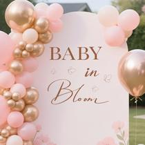 Adesivos de chá de bebê Bawusou Baby in Bloom Decalque Adesivos de chá de bebê Bawusou Baby in Bloom Decalque