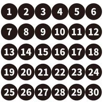 Adesivos de chão de sala de aula Outus 30 peças de 15,2 cm multicoloridos Adesivos de chão de sala de aula Outus 30 peças de 15,2 cm multicoloridos