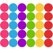 Adesivos de chão Outus Classroom, 30 peças, 15,2 cm, multicoloridos