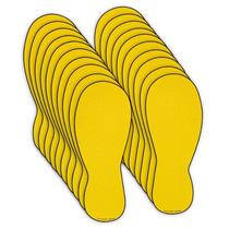 Adesivos de chão TRADESAFE Footprint Cutouts antiderrapantes x10 pares Adesivos de chão TRADESAFE Footprint Cutouts antiderrapantes x10 pares