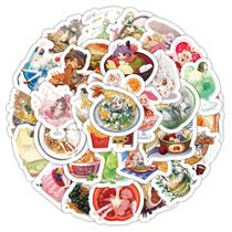 Adesivos de comida e personagem de desenho animado 50 unidades Fun Food World Deco