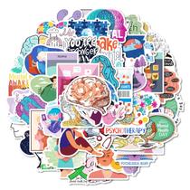Adesivos de conscientização sobre saúde mental, 50 unidades de vinil Positive Quote