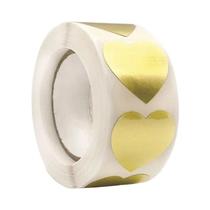 Adesivos De Coração Dourados De 1 Polegada, Etiquetas Metálicas Em Forma De Coração Para Selagem, Adesivos De Coração Dourados De 1 Polegada, Etiquetas Metálicas Em Forma De Coração Para Selagem,