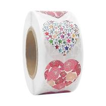 Adesivos De Coração Vermelho 50-500pcs 1polegada Decoração De Dia Dos Namorados Selos Para Embalagem