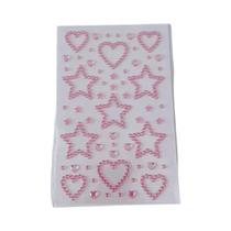 Adesivos De Cristal Acrílico Em Forma De Estrela E Coração DIY 3D Para Crianças, Artesanato Com