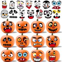 Adesivos de decoração de abóbora DECYOOL 46 peças para o Halloween Adesivos de decoração de abóbora DECYOOL 46 peças para o Halloween
