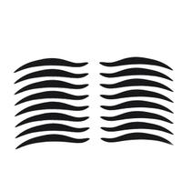 Adesivos de delineador Healifty Black 80 pares reutilizáveis à prova d'água Adesivos de delineador Healifty Black 80 pares reutilizáveis à prova d'água