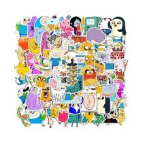 Adesivos De Desenho Animado Adventure Time 100 Peças Para Bagagem, Patinete, Laptop, Geladeira,