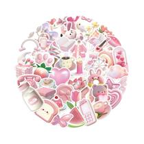 Adesivos De Desenho Animado Rosa 50 Peças Estilo Coreano INS Decalques Fofos Para Bagagem Skateboard Adesivos De Desenho Animado Rosa 50 Peças Estilo Coreano INS Decalques Fofos Para Bagagem Skateboard