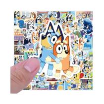 Adesivos De Desenhos Animados Da Família Bluey 50PCS DIY Para Telefone, Laptop, Bagagem, Skateboard,