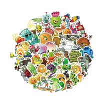 Adesivos De Desenhos Animados Fofos Do Jogo PVZ 50 Peças Para Garrafa De Água, Capa De Celular E - NONE