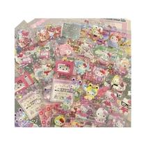 Adesivos De Desenhos Animados HelloKitty Rilakkuma, 5 Folhas, Decalques a Laser Com Efeito Flash, Adesivos De Desenhos Animados HelloKitty Rilakkuma, 5 Folhas, Decalques a Laser Com Efeito Flash,