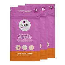 Adesivos de detecção de UV SPOTMYUV para protetor solar 48 unidades