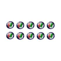 Adesivos De Emblema Para Chave Remota De Carros Alfa Romeo Giulia, Stelvio, MiTo, Giulietta, Tonale