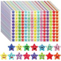 Adesivos De Estrela E Rosto Feliz Em Glitter 1500 Peças 15 Designs Material De Recompensa Para