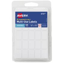 Adesivos de etiqueta Avery Multi-Use Removíveis 525 Etiquetas em branco