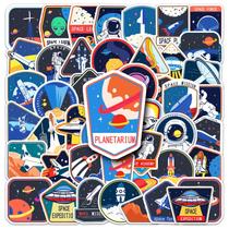 Adesivos de exploração espacial, 50 unidades para crianças e adultos