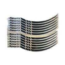 Adesivos De Faixa Esportiva Para Moto 12pcs Vinil Impermeável Removível Decalques Para Roda