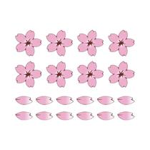 Adesivos De Flor De Cerejeira Japonesa, 20 Peças, À Prova D'água, À Prova De Sol, Decalques Diy Para