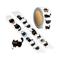 Adesivos De Gato Preto 500PCS Dez Padrões DIY Decorações Para Bagagem Skateboard Copo De Água