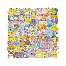 Adesivos De Graffiti De Pokémon Em Estilo Cartoon, Impermeáveis, 50 a 100 Peças Para Laptop,