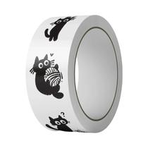 Adesivos De Graffiti Gato Preto Em Rolo 500 Peças Impermeáveis Para Bagagem, Caderno, Decoração E