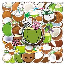 Adesivos de grafite à prova d'água de coco, 50 unidades/lote