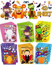 Adesivos de Halloween Greingways 42 folhas para lembrancinhas infantis