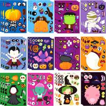 Adesivos de Halloween Yodeeni 36 folhas para lembrancinhas de festa infantil
