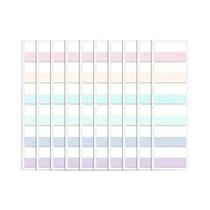 Adesivos De Índice Transparentes E Escrevíveis Em Cores Claras Morandi Para Pastas