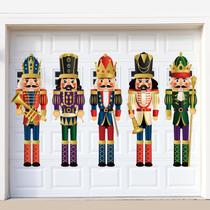 Adesivos de janela Cinrobiye Nutcracker, 5 peças de 32x105 cm Adesivos de janela Cinrobiye Nutcracker, 5 peças de 32x105 cm