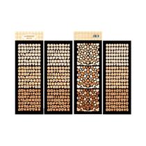 Adesivos de Letras Brilhantes para Scrapbooking - 4 Folhas com Alfabeto Cortado a Laser