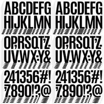 Adesivos de Letras Metsyth 520 Peças 3" Preto Vinil Impermeável Adesivos de Letras Metsyth 520 Peças 3" Preto Vinil Impermeável