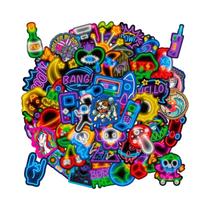 Adesivos De Luz Neon 50PCS Para Telefone, Laptop, Garrafa De Água, Computador, Refrigerador, Adesivos De Luz Neon 50PCS Para Telefone, Laptop, Garrafa De Água, Computador, Refrigerador,