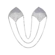 Adesivos de Mamilo com Strass para Mulheres - Multicamadas, com Pingente e Franja Adesivos de Mamilo com Strass para Mulheres - Multicamadas, com Pingente e Franja