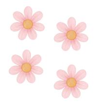 Adesivos De Margaridas Para Parede Infantil Quarto Decoração Flor Bebê Menina Feminina Rosa 5cm