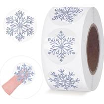 Adesivos de Natal - 500 Unidades de Flocos de Neve Prateados Suzkoqo Adesivos de Natal - 500 Unidades de Flocos de Neve Prateados Suzkoqo