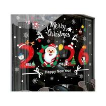 Adesivos De Natal Com Padrão De Floco De Neve Do Papai Noel Para Janelas, Decorações De Festa De Adesivos De Natal Com Padrão De Floco De Neve Do Papai Noel Para Janelas, Decorações De Festa De